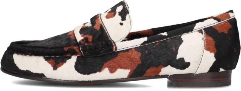 Bibi Lou Stijlvolle koeienprint loafers