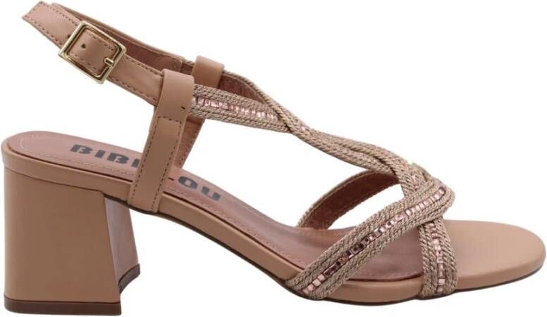 Bibi Lou sandalettes met glitters lichtbruin - Foto 2