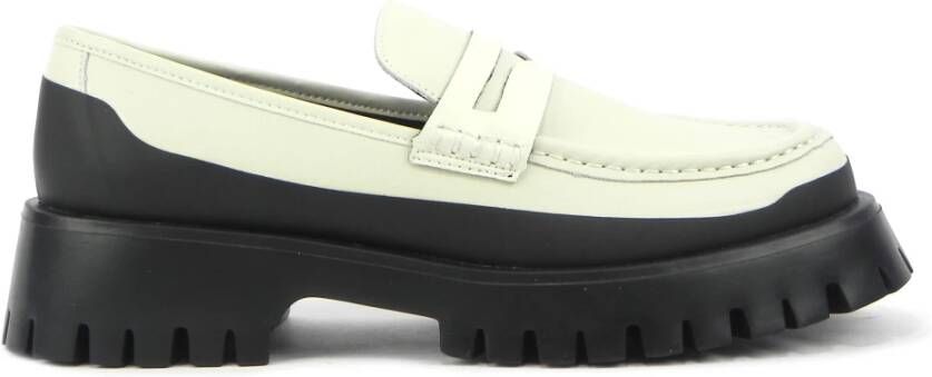 Bibi Lou Suède Mocassins White Dames