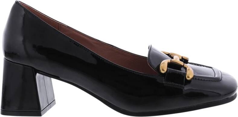 Bibi Lou Zwarte Natalie Hakken met Vierkante Neus en Blokhak Black Dames - Foto 4