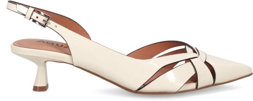 Bibi Lou Witte hak slingback pomp White Dames