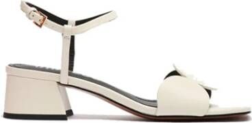 Bibi Lou Witte Leren Sandalen Essentieel Ontwerp