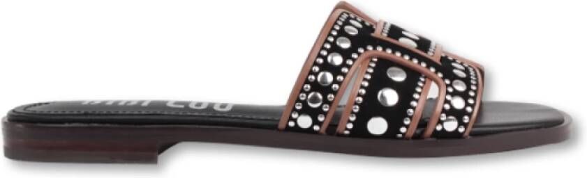 Bibi Lou Eco-vriendelijke Heeled Mules Black Dames