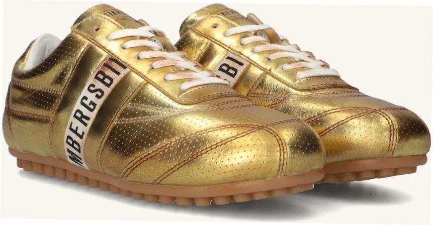 BIKKEMBERGS Lage Sneakers Dames 30606 Maat: 40 Materiaal: Leer Kleur: Goudkleurig - Foto 3