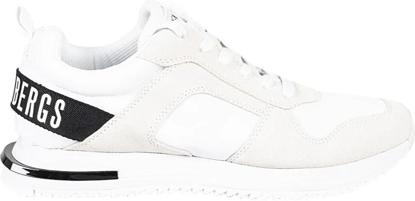 Bikkembergs Veterschoenen met logo zool Wit Dames