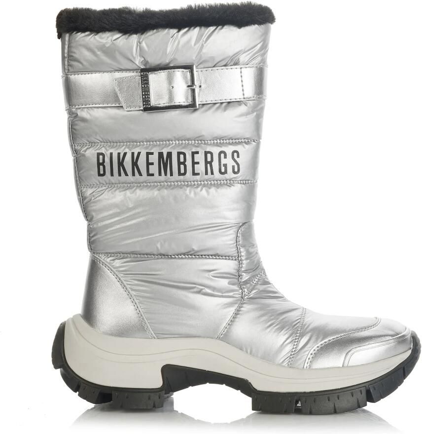 Bikkembergs Zilveren Dameslaarzen & Enkellaarsjes