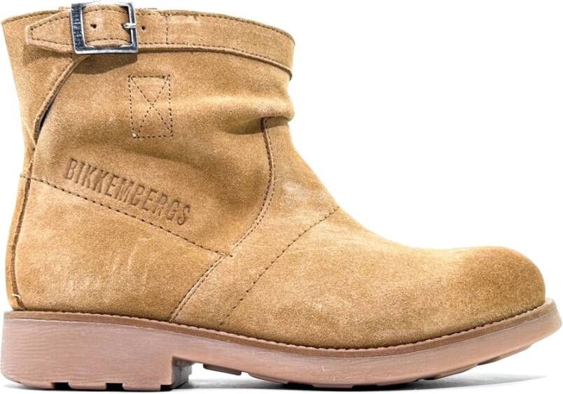 Bikkembergs Bruine Leren Laarzen Tronchetto Model Brown Dames