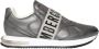 Bikkembergs Casual Zilveren Leren Sneakers Gray Dames - Thumbnail 1