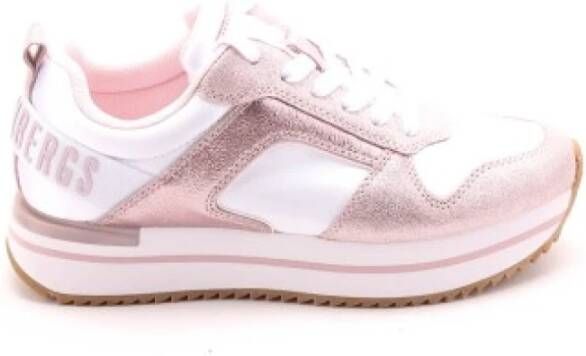 Bikkembergs Dames Leren Sneakers Pink Dames