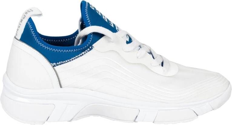 Bikkembergs Instap Sneakers met Elastisch Bovenwerk Wit Heren