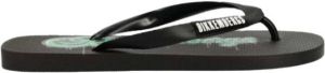 Bikkembergs Logo slippers flops Zwart Heren