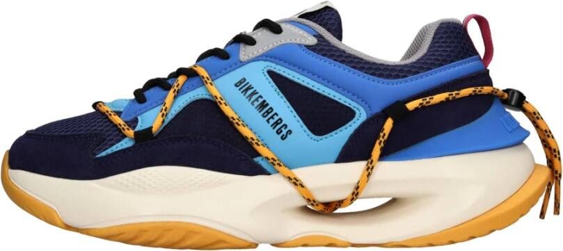 Bikkembergs Heren Suede Sneakers Blue Heren