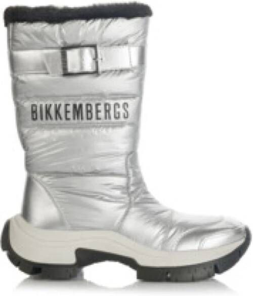 Bikkembergs Zilveren Dameslaarzen & Enkellaarsjes
