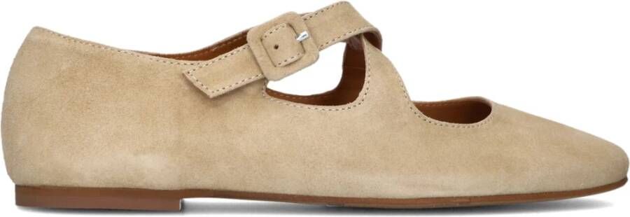 Billi Bi Beige Ballerina Flats Beige Dames