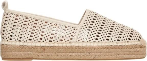 Billi Bi Beige Ballerina Schoenen met Plateauzool