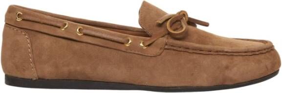 Billi Bi Beige Suède Ballerina met Strikaccenten