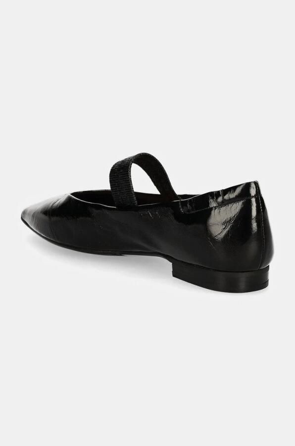 Billi Bi Zwarte Leren Ballet Flats Elegante Stijl Black Dames - Foto 3