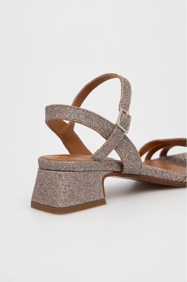 Billi Bi Sandalen met glitterblokhak - Foto 3