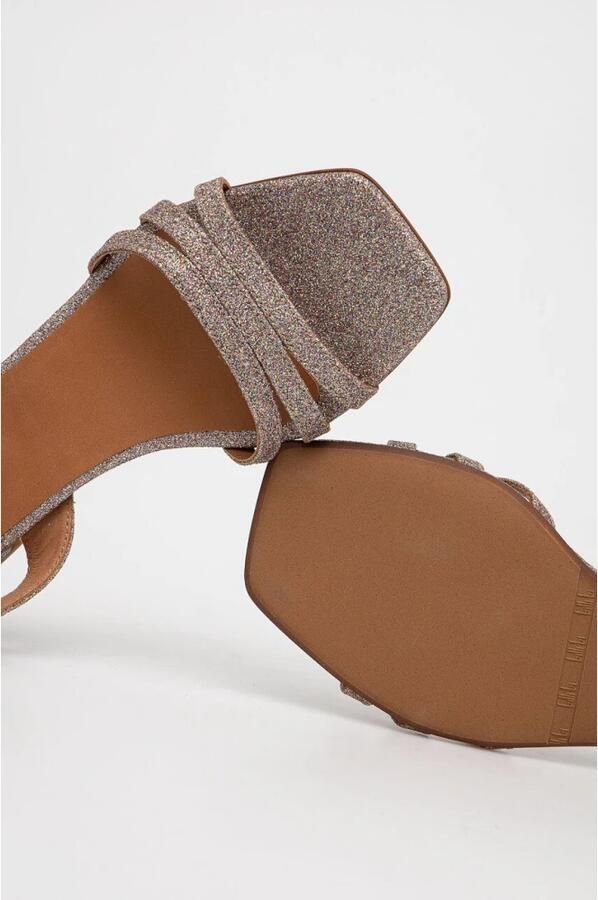 Billi Bi Sandalen met glitterblokhak - Foto 2