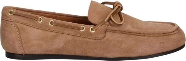 Billi Bi Beige Suède Ballerina met Strikaccenten