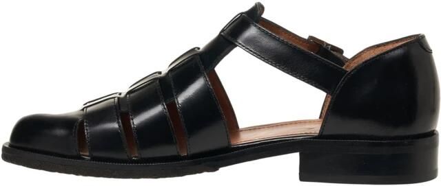 Billi Bi Zwarte leren sandalen met enkelband - Foto 3