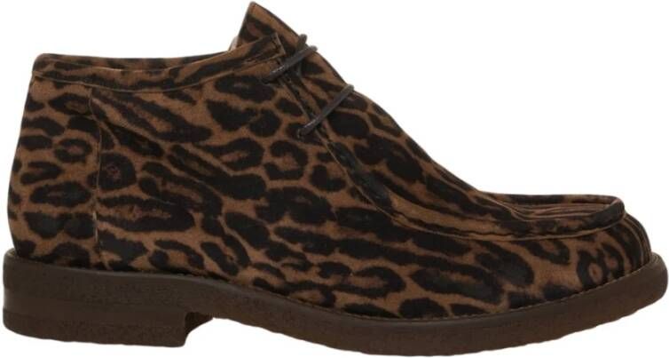 Billi Bi Enkellaarsjes met dierenprint en veters