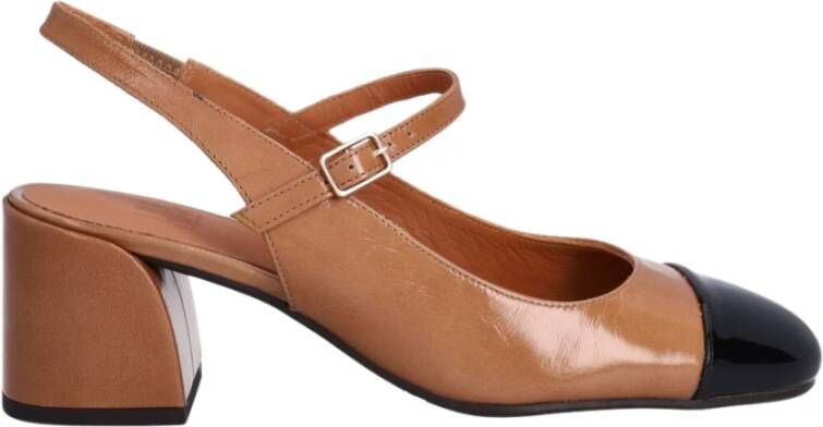 Billi Bi Handgemaakte slingback pump in lichtbruin Brown Dames