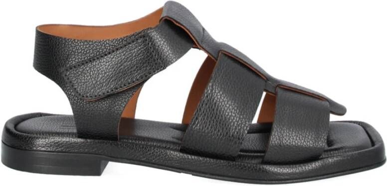 Platte leren 2025 sandalen