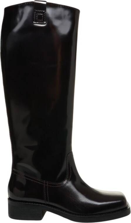 Billi Bi Rode Enkellaarsjes Elegante Stijl