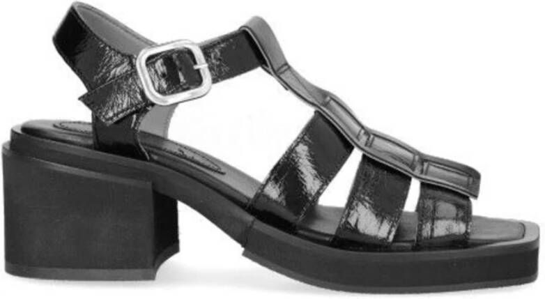 Billi Bi Stoere hoge hak sandalen Black Dames