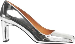Billi Bi Zilveren Leren Pumps Aw23 Grijs Dames