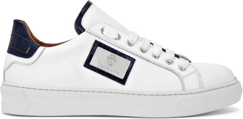 Billionaire Croco Printed Nappa Leather Lo-Top Sneakers - Foto 2