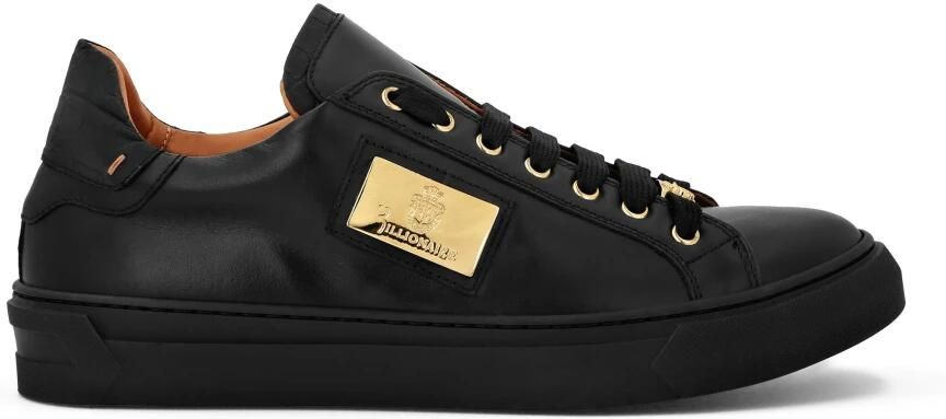 Billionaire Croco Printed Nappa Leather Lo-Top Sneakers