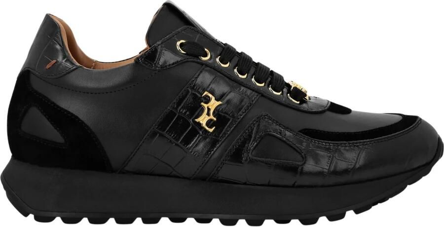 Billionaire Croco Printed Nubuck & Suede Runner