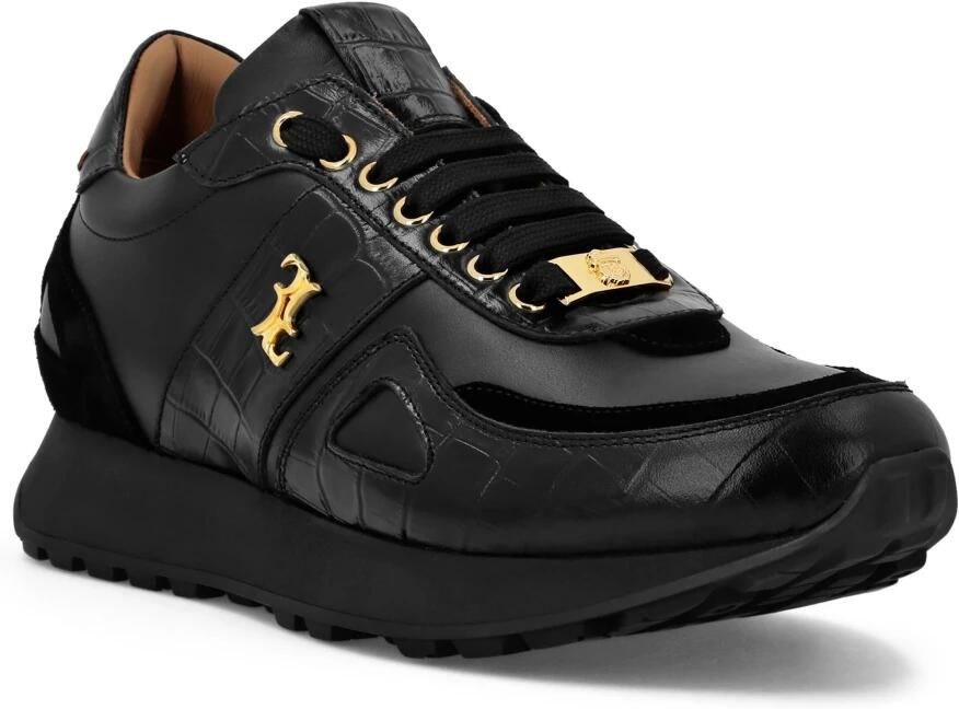Billionaire Croco Printed Nubuck & Suede Runner - Foto 3