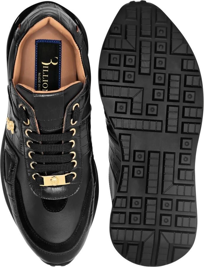 Billionaire Croco Printed Nubuck & Suede Runner - Foto 2