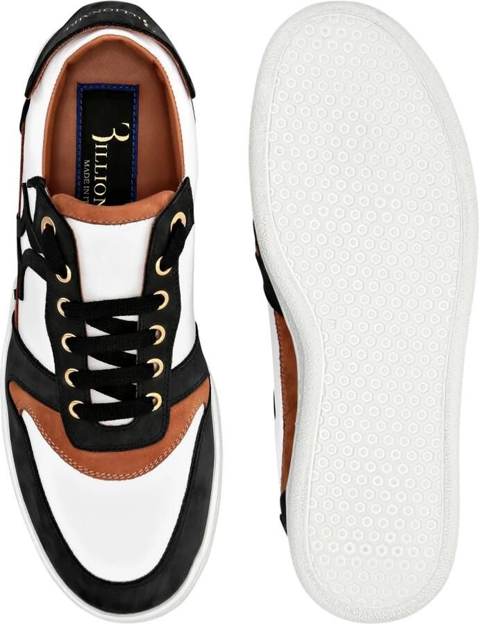 Billionaire Witte Leren Casual Lo-Top Sneakers Multicolor Heren