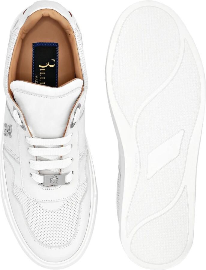 Billionaire Nubuck Croco Printed Lo-Top Sneakers