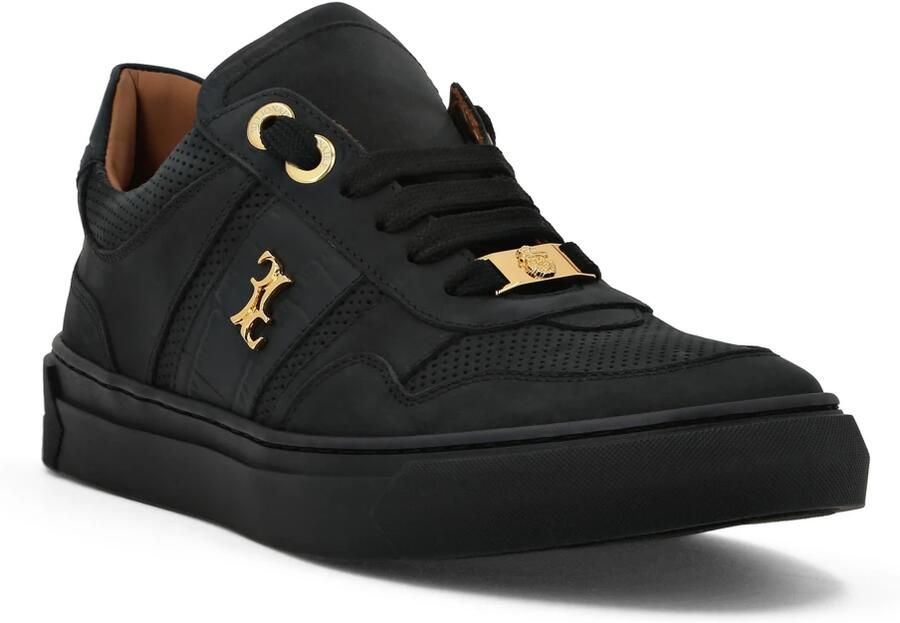 Billionaire Nubuck Croco Printed Lo-Top Sneakers - Foto 3