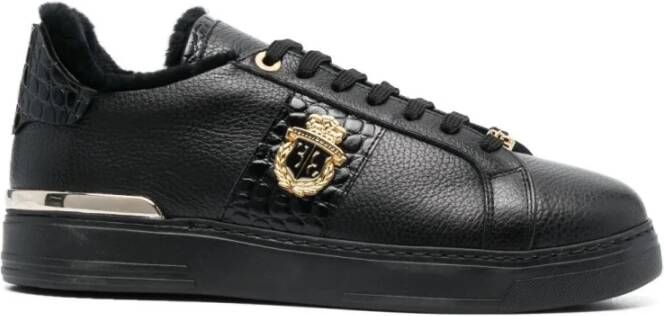 Billionaire Zwarte Lo-Top Casual Sneakers Black Heren