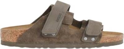Birkenstock Anatomische suède sandalen met kurk