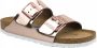 Birkenstock Slippers ARIZONA SFB in smalle schoenwijdte metallic-look met soft-voetbed - Thumbnail 2