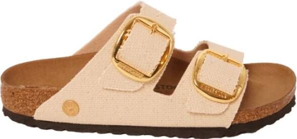 Birkenstock Arizona BB Tex Crème Slippers Beige Dames