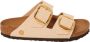 Birkenstock Arizona Big Buckle Women Vegan Canvas Eggshell Narrow Slippers - Thumbnail 14