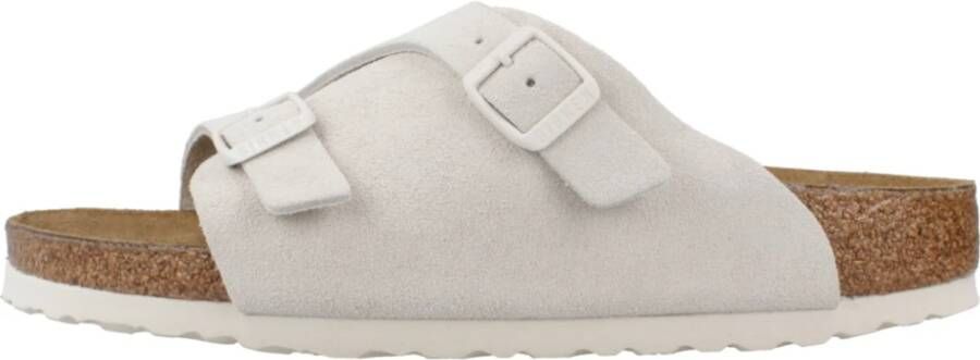 Birkenstock Arizona Big Buckle Nubuck Leder Beige Dames