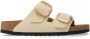 Birkenstock Arizona Big Buckle Nubuck Leder Sandalen Beige Dames - Thumbnail 1