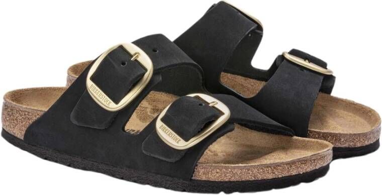 BIRKENSTOCK Slippers Dames Arizona Big Buckle Maat: 41 Materiaal: Nubuck Kleur: Zwart - Foto 12