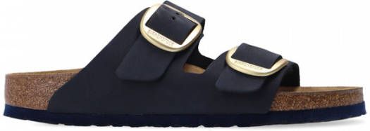 BIRKENSTOCK Slippers Dames Arizona Big Buckle Nubuck Zwart - Foto 5