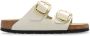 Birkenstock Arizona Big Buckle Natural Leather Patent High Shine Ecru Narrow - Thumbnail 1