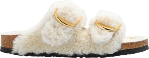 Birkenstock Arizona Bb Shearling Teddy Eggshell Laf Eggshell Schoenmaat 38 Slides 1023130